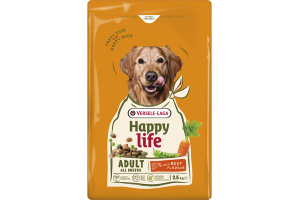 Happy Life adult all breeds - говеждо  2.5 кг.