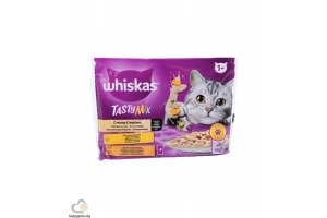 Whiskas Tasty mix pouch - creamy creations 4x85g.